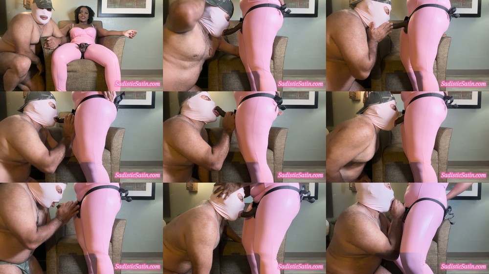Goddess Satin Female Domination - Sadistic Satin - Bbc Worship Throat Training