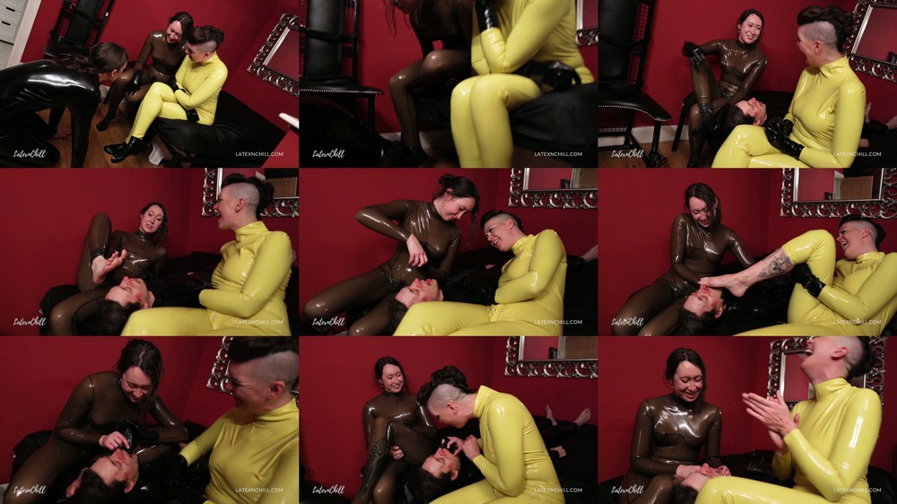 LATEXnCHILL and Lady ValeskaX - Latex Sweat Drinker