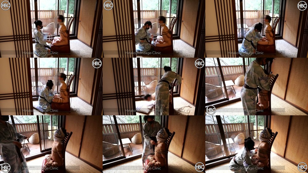 Mistress Hinako - Strict Cross Legged Shibari Rope Chair Bondage