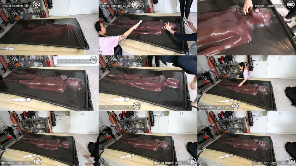 Hinako Bondage Clinic - Mistress Hinako - Zentai Vacuum Bed Abandoned By Three Girls