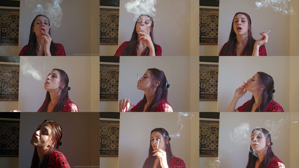 Kristen Ford - Smoking A Cigarette