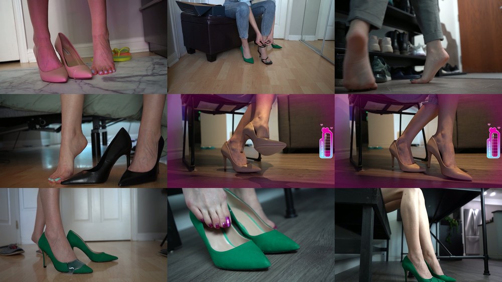 Imilia Audley - Cummy Shoes Compilation - Barefoot Only