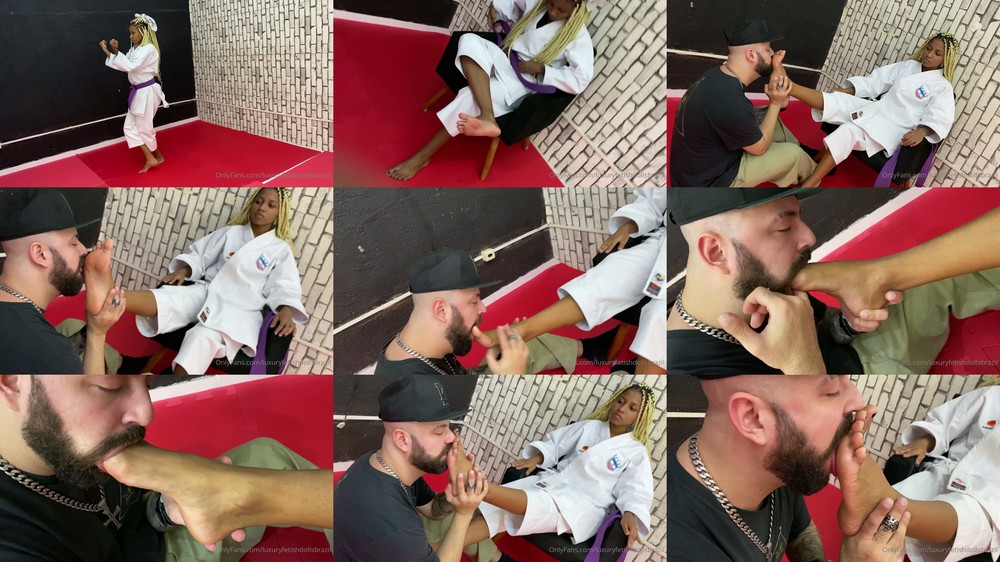 Luxury Fetish Dolls Brazil - Kick Queen Foot Worship After Training
