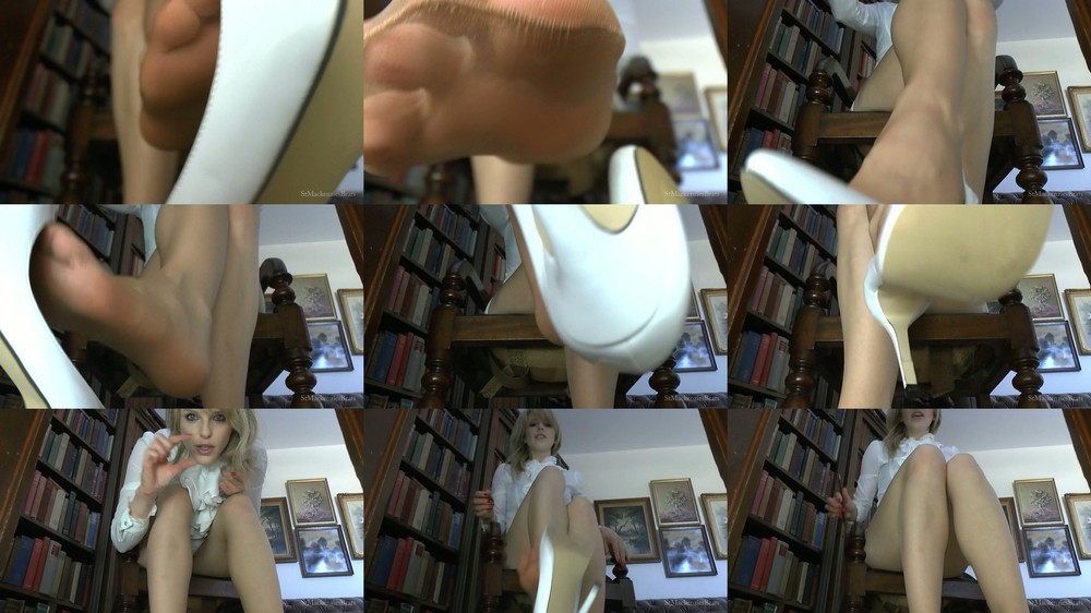 Headmistress Mackenzie - Flattening You Underneath My Nylon Covered Foot