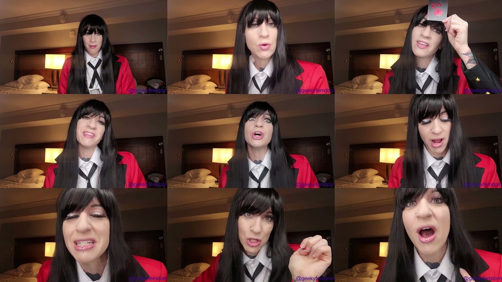 Kakegurui Betting Your Body – Geeky Femdom / The Kinky Geek – Mp4