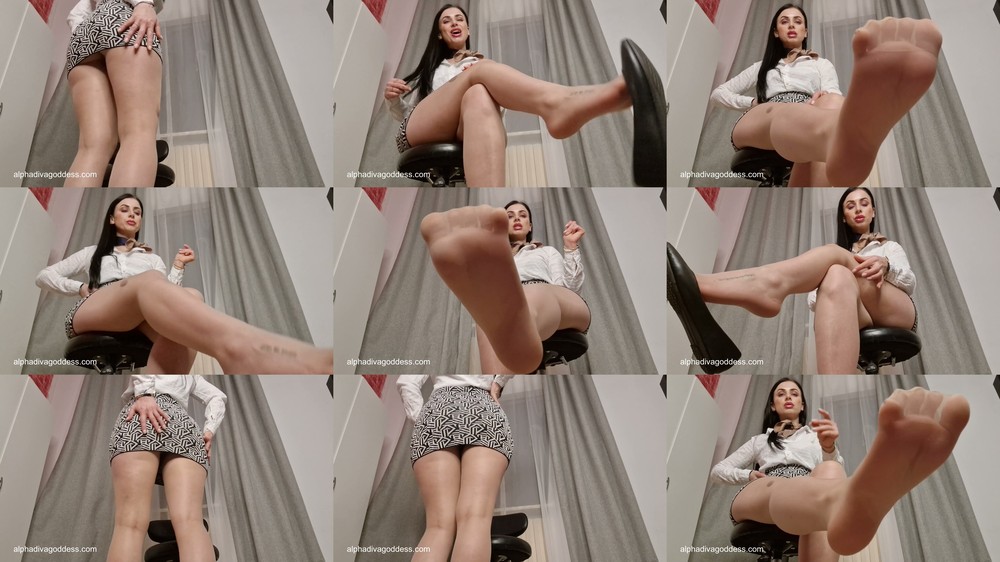 Alpha Diva Alexandra - Pantyhose slave JOI part 1 of 2
