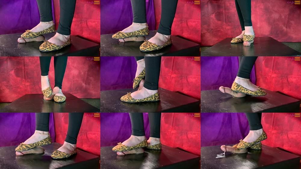 Kittybegood - Mistress KBG - Precum Oozing Shoejob In Leopard Flats