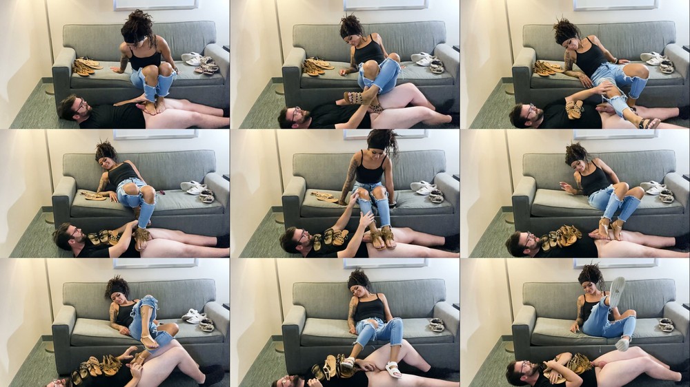 ONLYBALLKICKING - Ballbusting With My Favorite Sandals - Stella