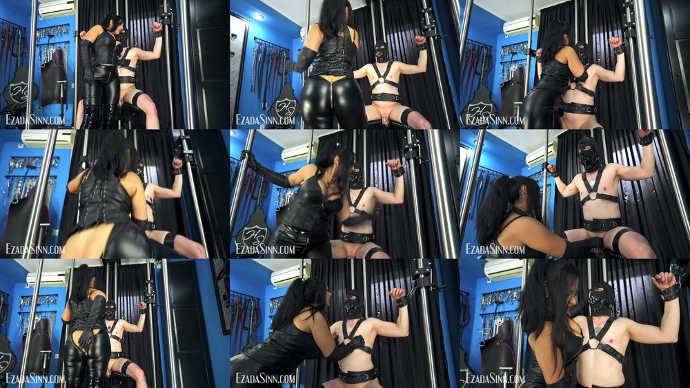 Mistress Ezada Sinn - Bondage Torment Matriarch Ezada Sinn Grips And Teases Gagged Chattel With Hard Pain
