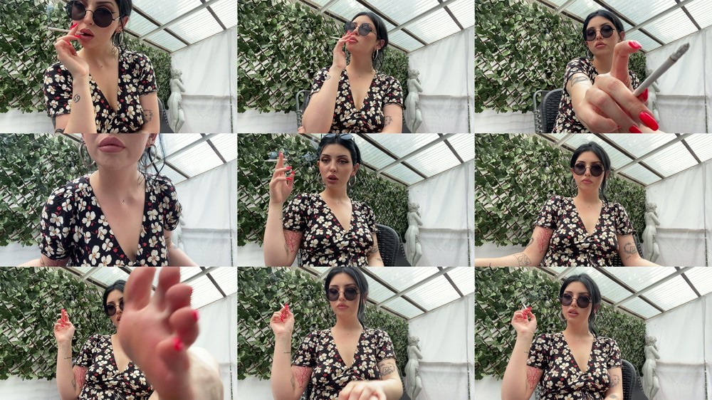Mistress Glamorous - Casual Smoking POV & Dirty Feet