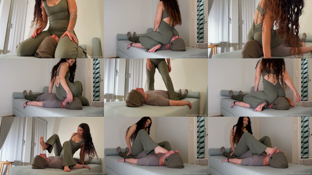 Mistress Enola Fetish - Kelly Crushes Your Face Then Makes You Lick Her Feet Facesitting With Countdown 4K