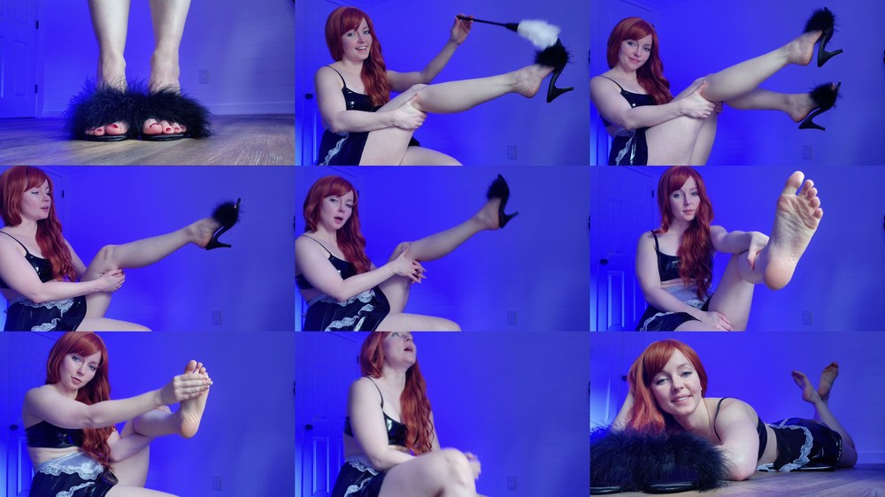 TheTinyFeetTreat - Jerk Off and Cum In The Maid's High Heels