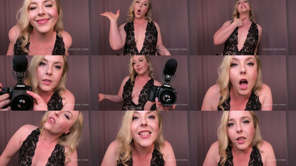 Goddess Rose Thorne - Slutty Worm Photoshoot Blackmail