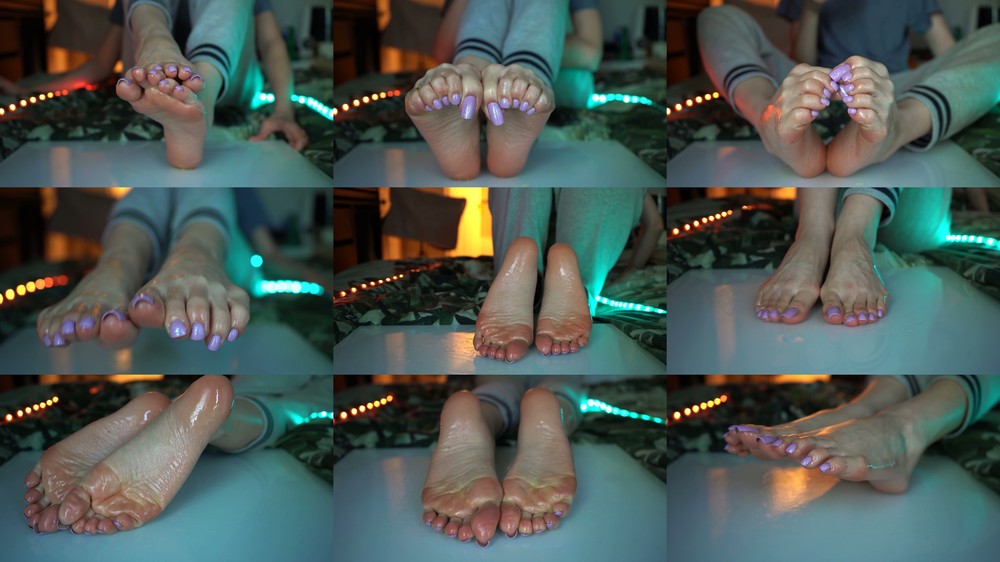 Imilia Audley - Lilac Pedi Oily Tease