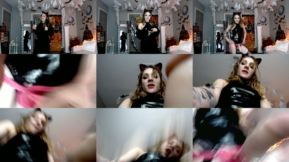 Kristie Bish - Spooky Femdom Face Fucks Her Slut POV