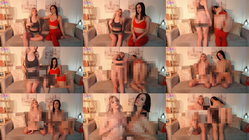 Miss Alika White - Alika and Gabie Totally Naked (But Censored for Losers)