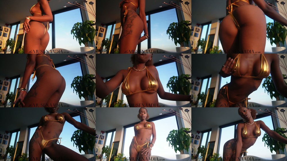 Muse Naadia - Shiny Bikini Gooner Trigger