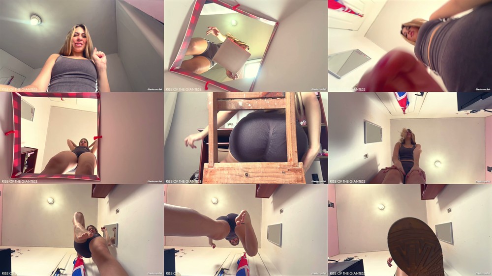 Rise Of the Giantess - FIVE PUNISHMENTS - Giantess Ava sit breast squish foot squish