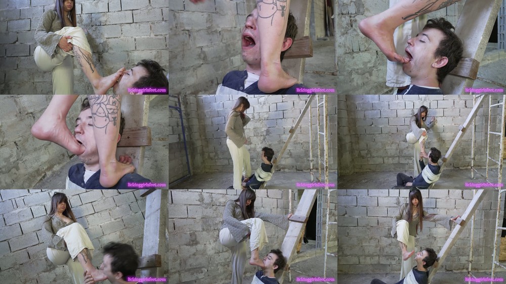 Licking Girls Feet - Alisa Sweaty Filthy And Dirty Feet On An Abandoned House