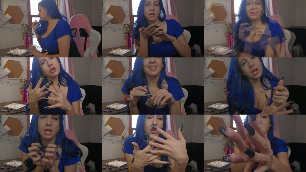 Freya Reign - Secretary Uses Your NailFetish Against U