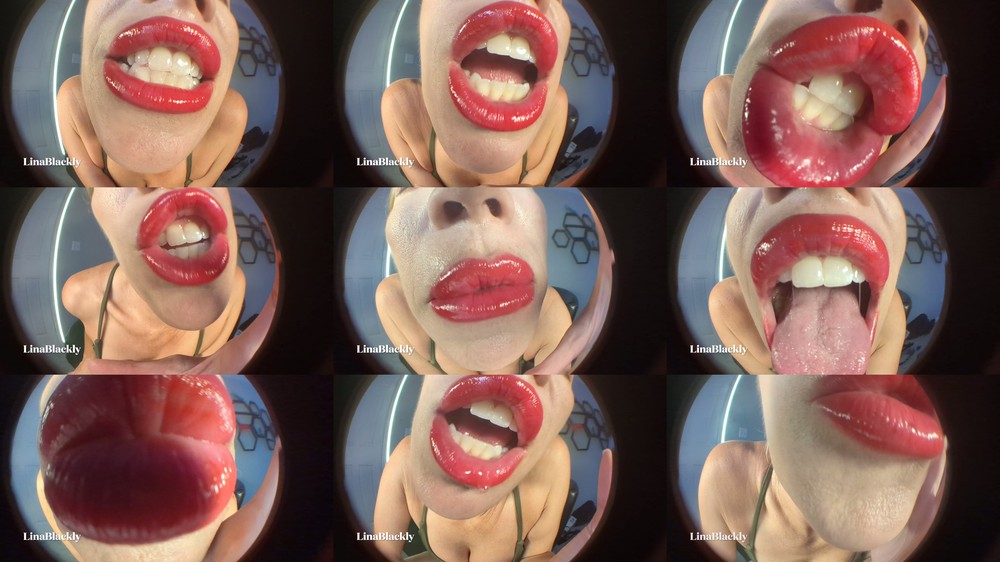 LinaBlackly - Mommy's Fisheye POV Dirty Mouth and Lips