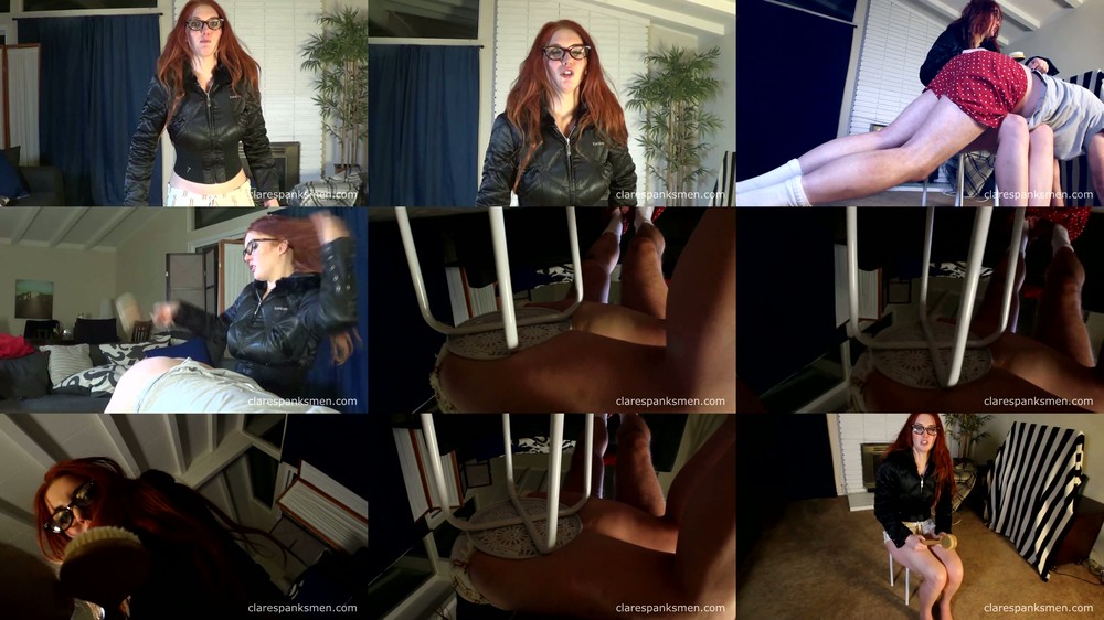 Clare Spanks Men - Audrey Tate - Wife Spanks You Over Fire