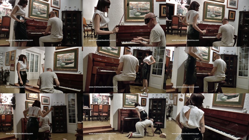 Cleo Domina - Piano lessons - A very demanding teacher - ROLE PLAY