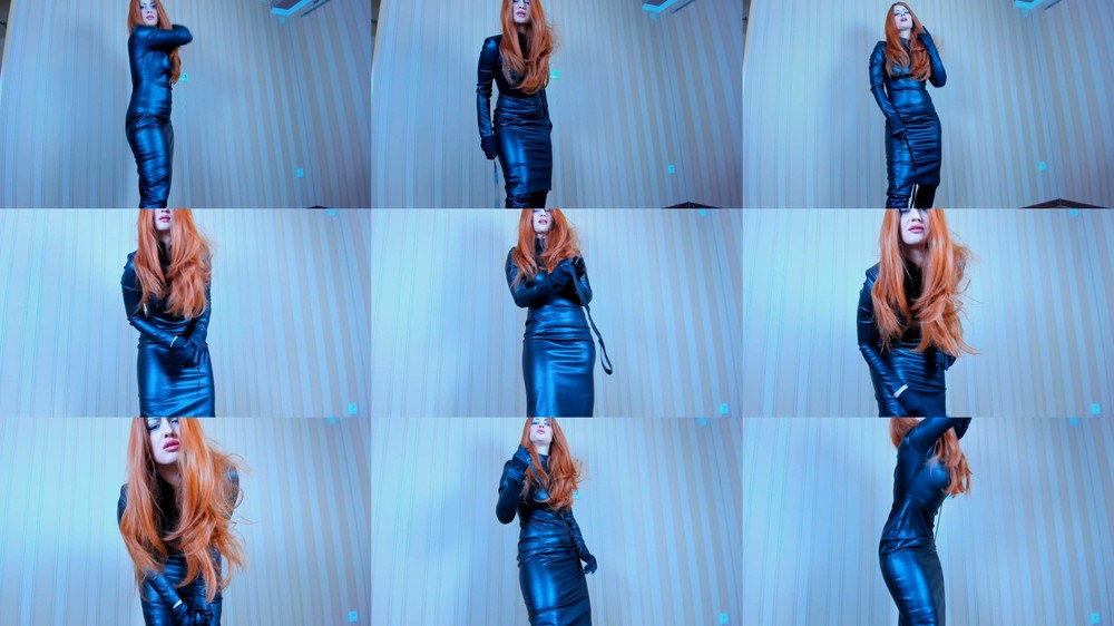 JuliaCrown - Leather dress whipping