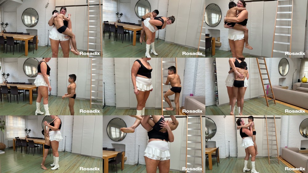 ROSADIX - A Portable Bodybuilder Aly Vs Chon - Lift And Carry