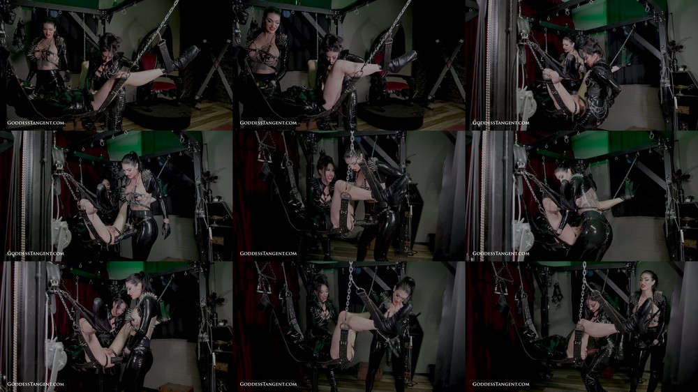 Goddess Tangent World of Femdom - Mistress Damazonia - The Dominatrix Duo Go All In (4K)