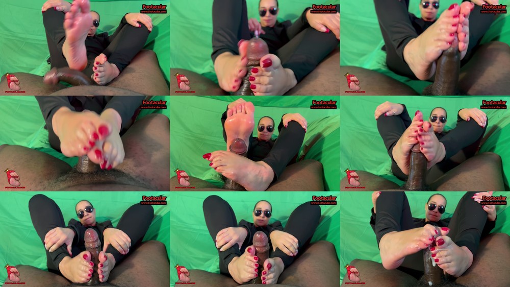 QueenTacular - LatinaSolez Red Pedi Toejob Explosion
