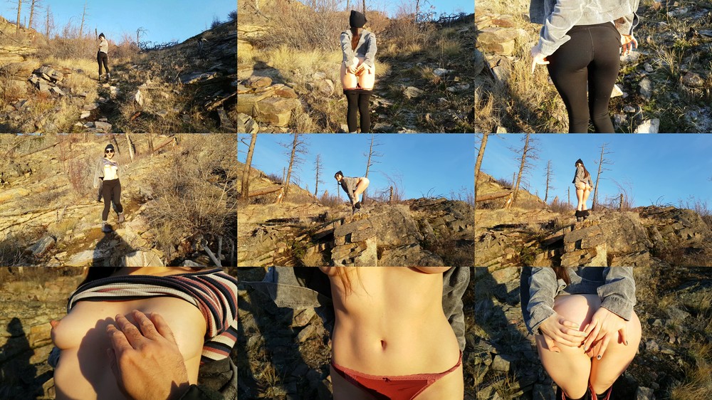 Hazel Simone - Outdoor Hiking Fun POV