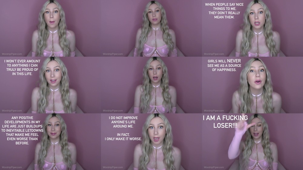 Princess Piper - Loser Mantras to Destroy Your Confidence and Self-Esteem
