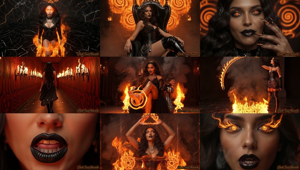 Mistress Misha Goldy - Your Dark Future Unveiled in My Flames