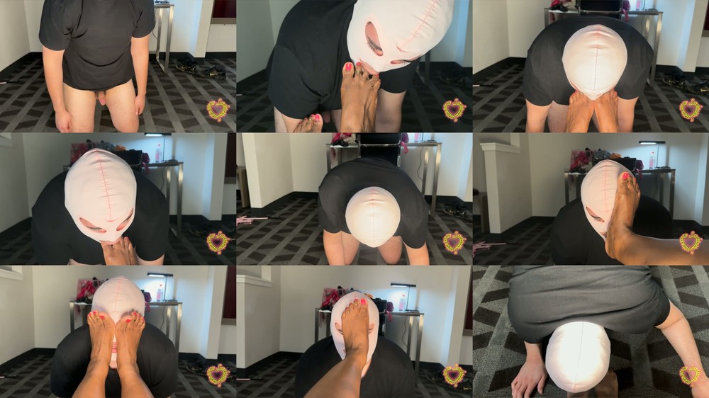 Goddess Satin Female Domination - Sadistic Satin - Toe Sucking Foot Freak