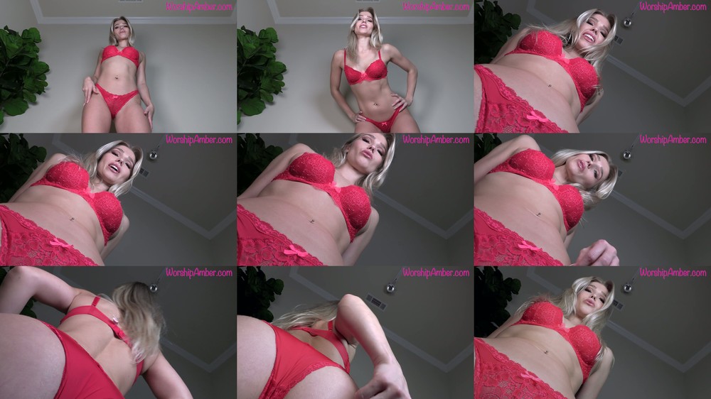 Worship Amber - Sitting On You In Red Lingerie