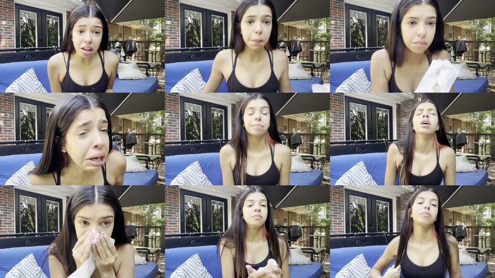 AriaNicoleXXX - Allergy Season Sneezing and Nose Blowing 4K