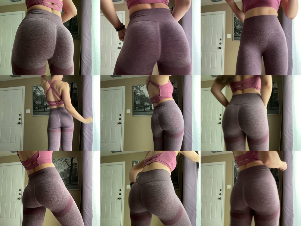 Goddess Aria Zahara - Sweaty Yoga Pants Ass Worship