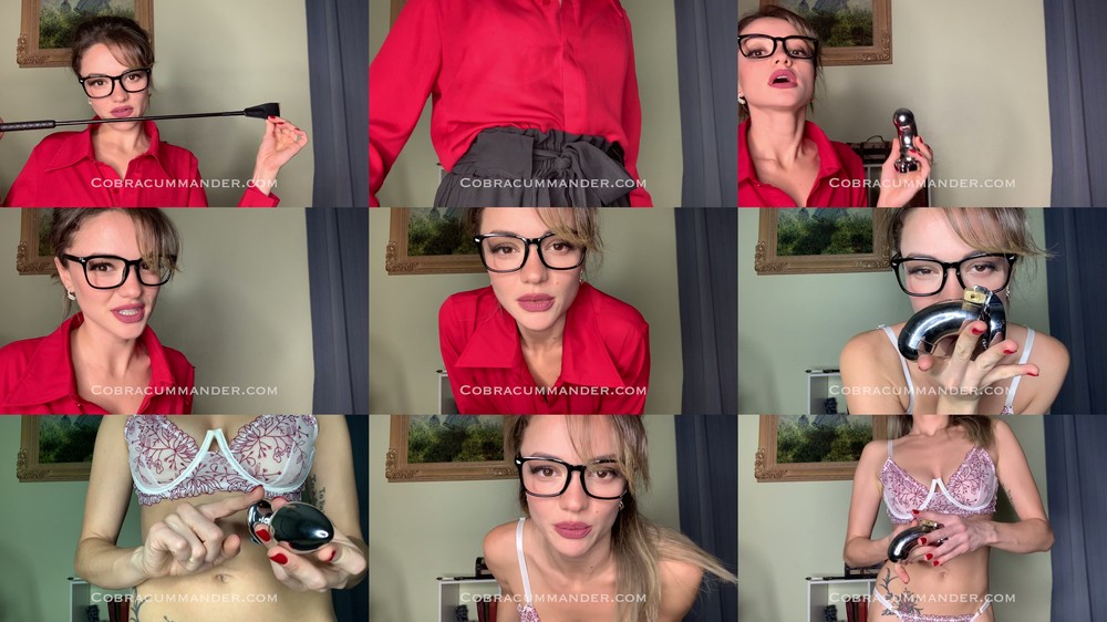 CobraCummander - Chastity Buttplug and Riding Crop New House rules for Hubby