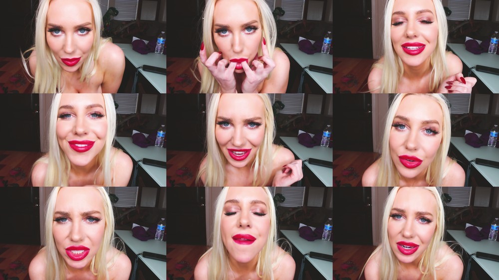 tarababcock - Red Lips And Face Relaxing ASMR JOI w- Countdown