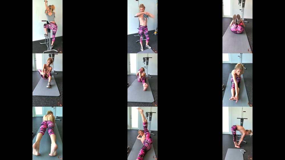 Femdom Puppy Play - Maia's Workout in After Her Boyfriend Gives Her a Workout