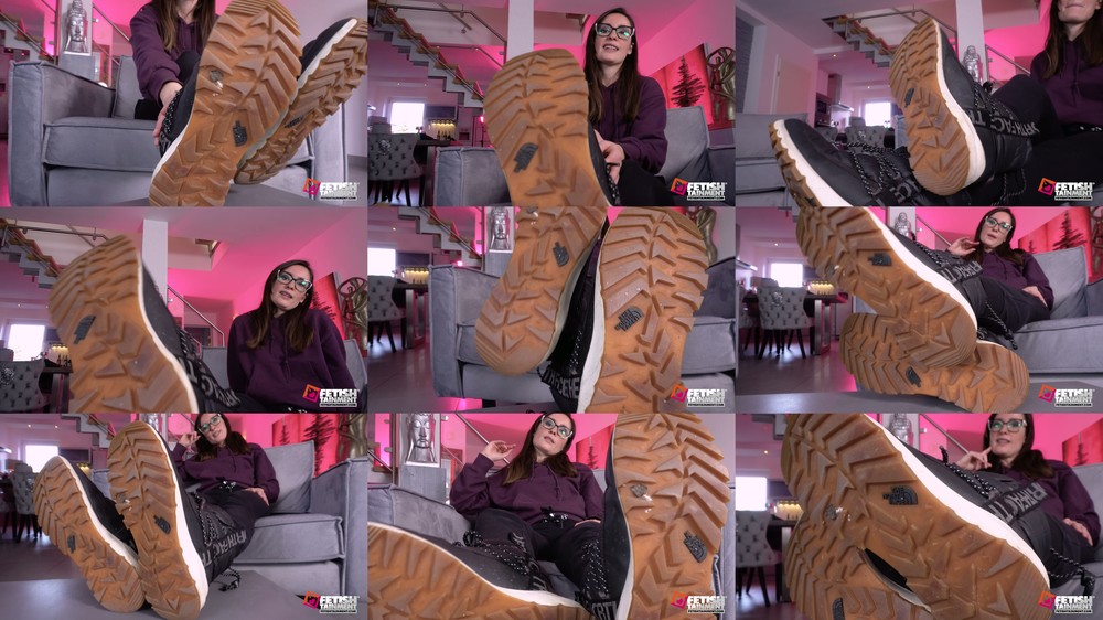 FEMDOMSQUAD Video Store - Nerdy Lady Lina - Lick my sweaty nerd socks and cum!