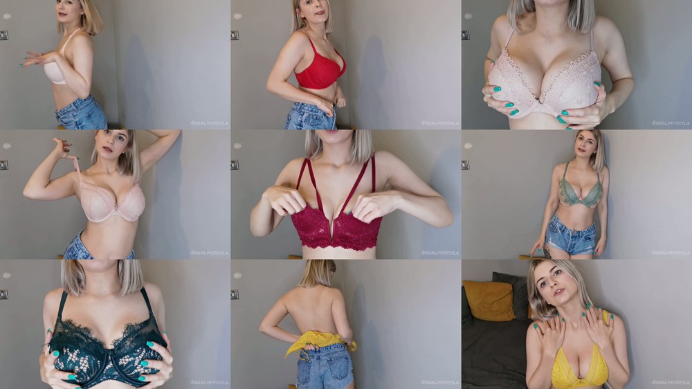 Isla White - Bra fetish cum in my bra