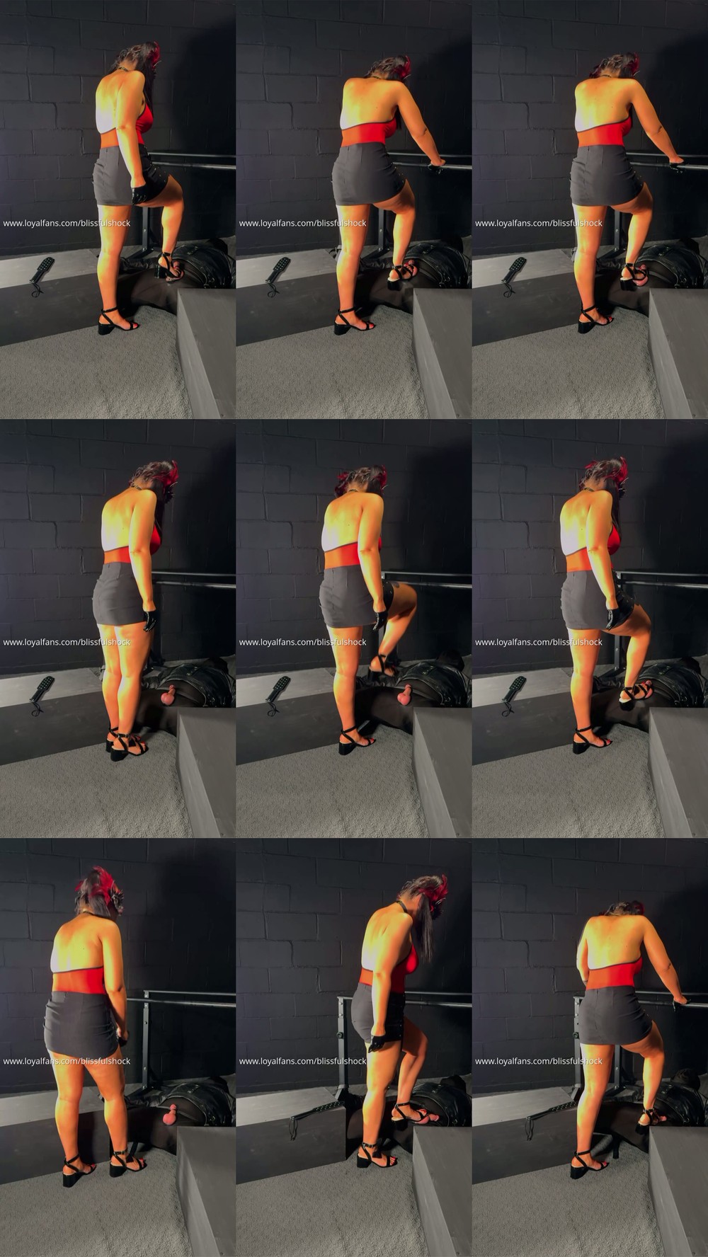 Selena Stern - Trampled and Tormented - Brutal Heel Stomping and Paddle Play