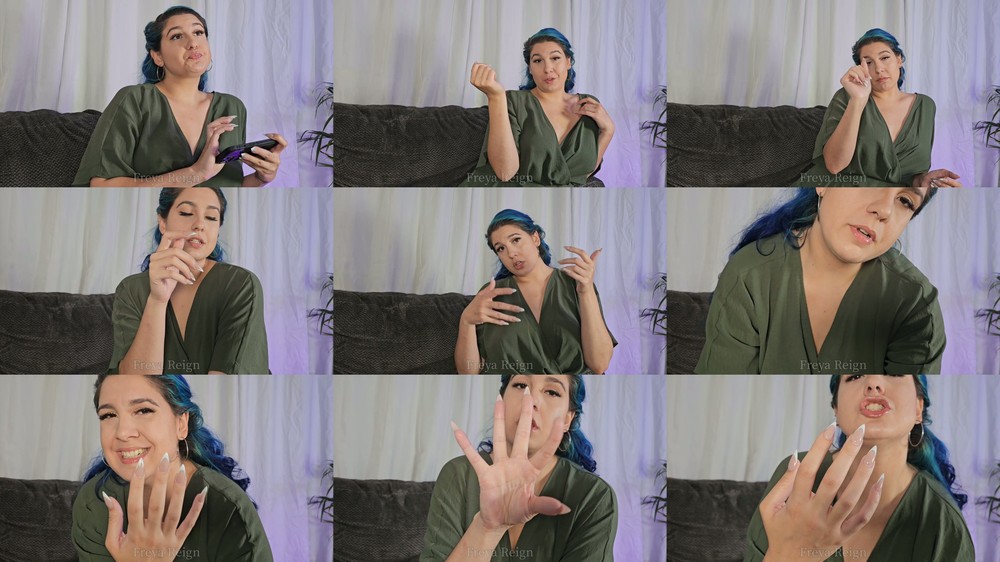 Freya Reign - Your Nail Fetish Comes With A Price And A Hand Job
