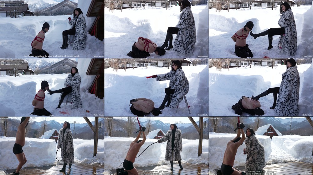 Mistress Ruiko - Cold Exposure Femdom - Full Snow Domination Session (Complete Edition)