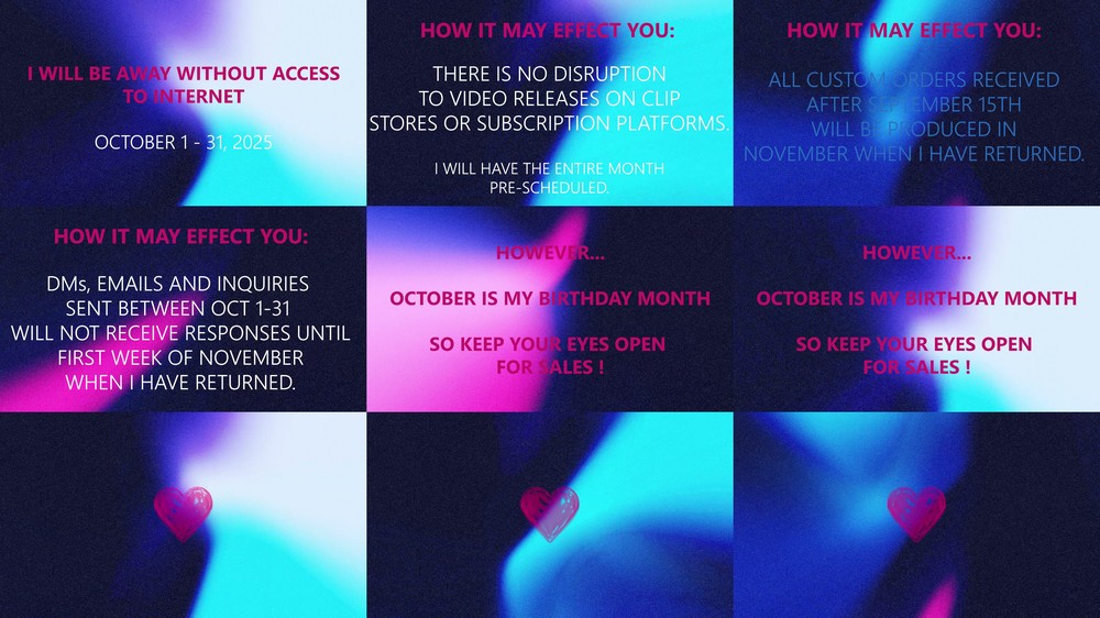 Imilia Audley - OCTOBER 2025 NOTICE