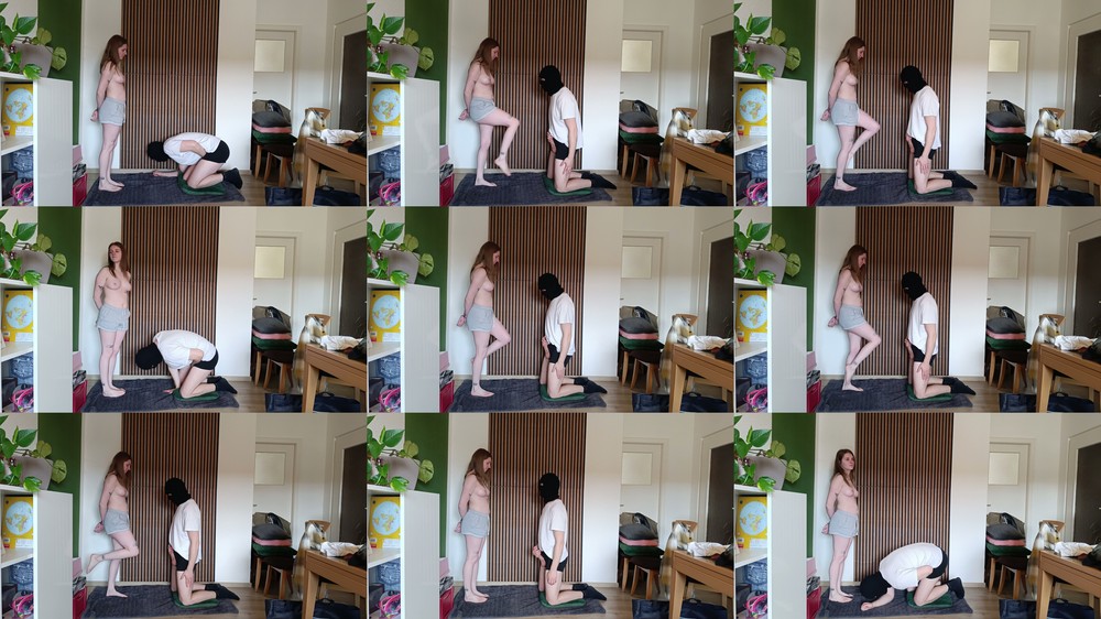 GermanBallsBusted - Elena - Barefoot Ballbusting exercise