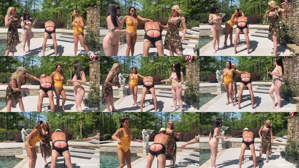 Jasmin Jai Studios - Goddess Samantha Muscle, Mistress Alexis Kim, and Mistress Jasmin Jai - Triple Domme Caning Carnage