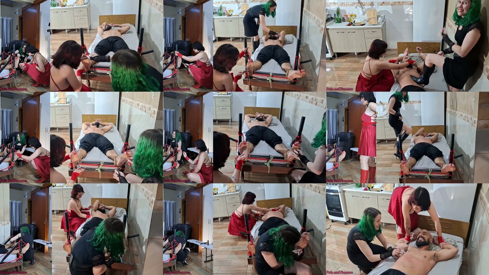 Pain and Pressure - Mistress Beatriz and Mistress Nikki - 161 Tickling for the First Time